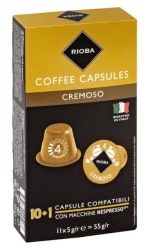 Rioba Kaffeekapseln Cremoso 11x5g